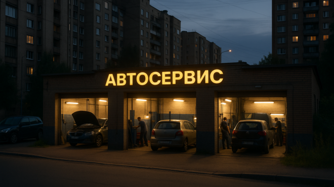 Вывеска для автосервиса: как быть заметным на загруженной улице